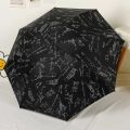 Children Automatic Umbrella Mathematical Formula Folding Umbrellas Black Coating Anti UV Umbrella Middle School Student Umbrella.