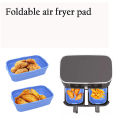 Square Foldable Pan Portable Silicone Baking Fryer.