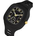 square analog watch Analog Watch - For Boys Square Dial Analog Watches with Silicon Strap Stylish Designer Watch.
