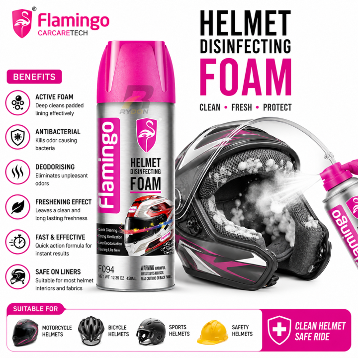 Flamingo%20Multipurpose%20Helmet%20Disinfecting%20Foam%20Cleaner%20for%20Motorcycle%20Helmet%20Interior%20Deep%20Cleaning%20Odor%20Remover%20Quick%20Dry%20Antibacterial%20Fresh%20Fragrance%20450ml%20-%20Image%202