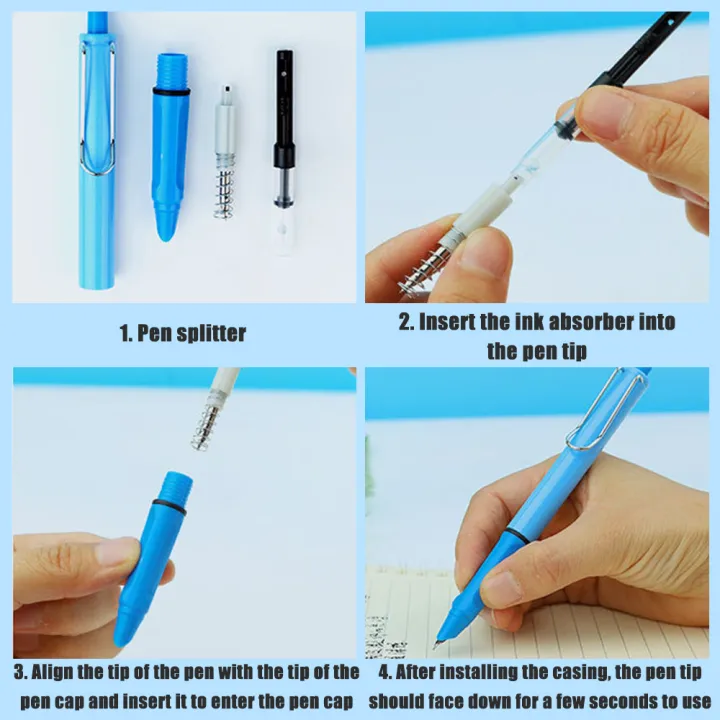1PC%20Press%20Type%20Fountain%20Pen%20Calligraphy%20Multi-function%20Pen%200.38MM%20Business%20Stationery%20Office%20School%20Supplies%20-%20Image%208