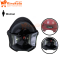 Open Face SMS Cap Helmet for Women – Half Face Pelion Helmet with Leather Wind Cover, ABS Shell, Visor Glass – Dame-Dude Open Face Bike Helmet for Motorcycle, Cycle, Scooter – Blue/Red/Green/Black/Grey/Pink.