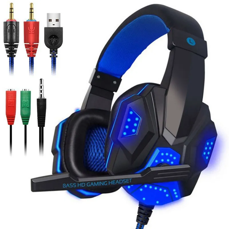 Gaming Headset with Microphone And Led Lights for Notebook