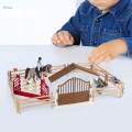 Horse Stable Playset Horse Clubs with Horseman Horses Toy for 3 4 5 6 7 Year Old. 