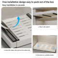 GC Pull Out Cabinet Organizer Fixed With Adhesive Film, Carbon Steel Slide Out Drawers, Sliding Drawers Pantry Shelf For Kitchen, Living Room,Home. 