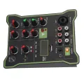 Mini Audio Mixer, Automatically Beautify Voice 5 Channel Audio Mixer for Tablets for Computers. 