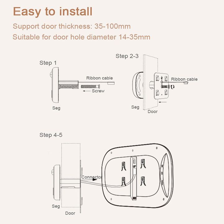 2.8%20inch%20LCD%20Screen%20Digital%20Door%20Viewer%20Peephole%20Door%20Camera%20Doorbell%20-%20gold%20-%20Image%202