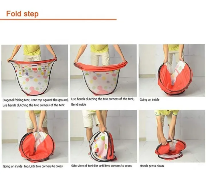 Tent Play Portable House with 50 Pcs Ball (84*84*92cm)