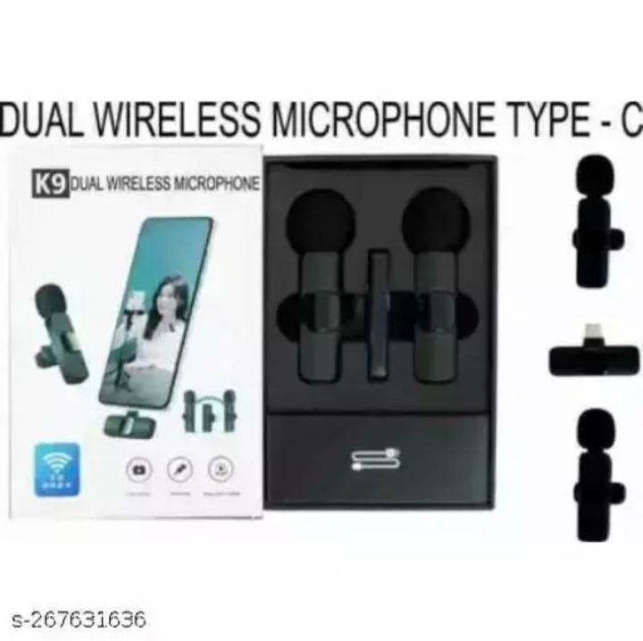K9%20Wireless%20Dual%20Microphone%20Professional%20Lapel%20Lavalier%20Microphone%20Remove%20Noise%20For%20Type%20C+Apple%20-%20Image%204