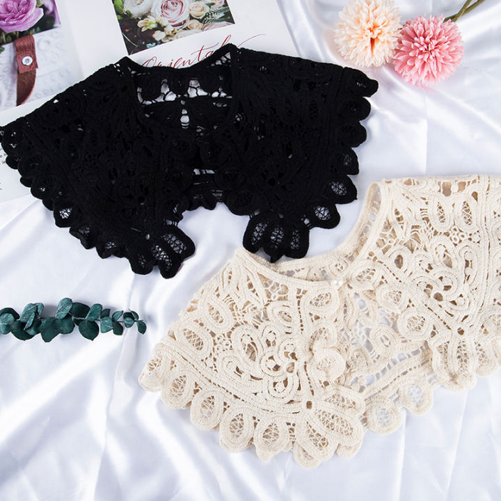 Shawl%20O-Neck%20Doll%20False%20Collar%20Shirt%20Women%20Hollow%20Crochet%20Lace%20Detachable%20Collar%20-%20Image%202