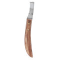 Chisel Tool Steel Hoof Knife RightHanded Curved Hoof Knife Cleaner with Wooden Handle. 