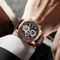 LIGE Luxury Mens Watches Business Fashion Leather Quartz Watch For Men Casual Waterproof Luminous Chronograph Relogio Masculino 8974.