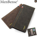 New's Men Vintage Wallets Three Fold Long Walets Card Holder Money Bag Handbag Clutch Letter Print Change Pockets Wallet for Men. 