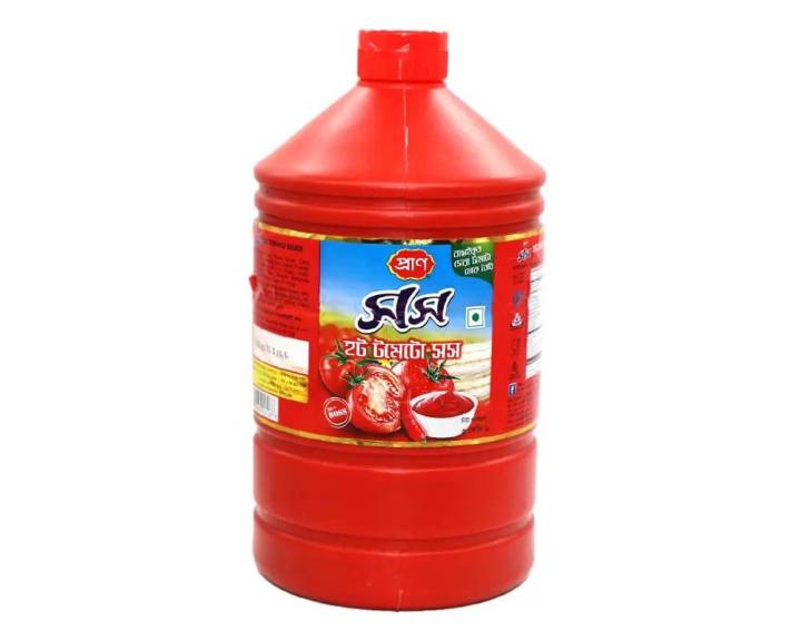 Pran Hot Tomato Sauce - 1000gm Plastic Jar