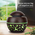 USB Mini Home Mushroom Head Bedroom Air Purifier Desktop Atomization Foreign Trade Wood Grain Aroma Diffuser Humidifier.