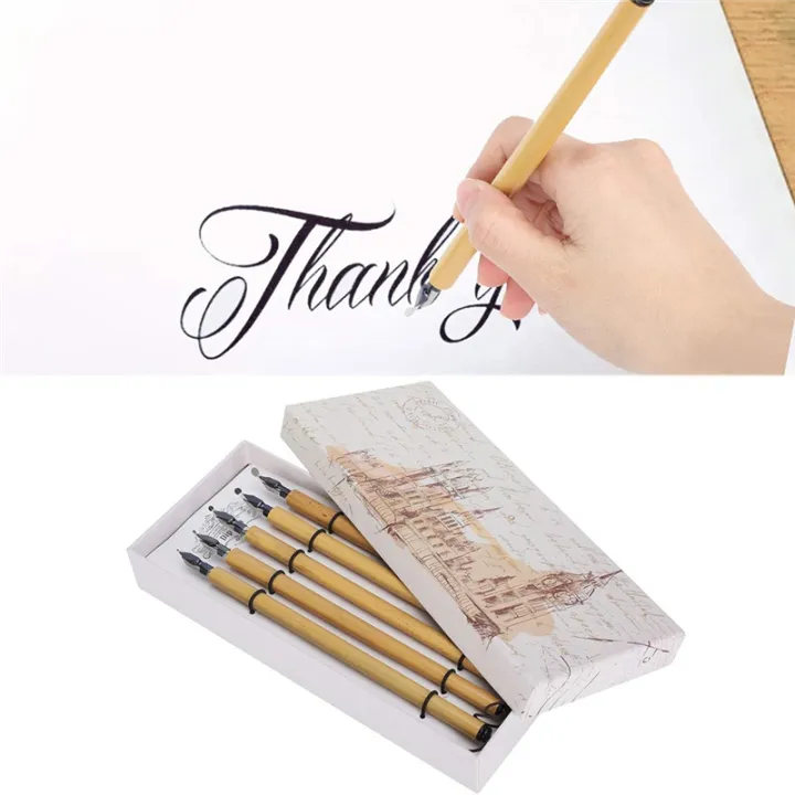 Bamboo%20-Qalam%20Pens,%205PCS%20Calligraphy%20Dip%20Pen,%20Vintage%20Handcrafted%20Calligraphy%20Pens%20(Round%20Nib%20Set)%20-%20Image%207