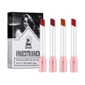 4pcs/1box Lip Gloss Set Waterproof Long-wear Liquid Lipstick Lip Colour Lips Daily Makeup Women Cosmetics. 