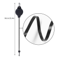 12 Pack Plant Pulley Retractable Hanger Plant Pulley Adjustable Height Wheel for Hanging Plants Indoor Black.