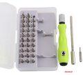 32 in 1 Small Screwdriver Set, Mini Screwdrivers Kit with Extension Rod and Replaceable Screw Driver Bits, Tiny Repair Tool Kit (Green).