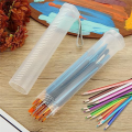 4 Pack Extendable Plastic Paint Brush Case Clear Long Paint Brush Holder Tube Storage Pencil Container.