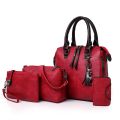 New 4pcs/Set High Quality Ladies Handbags Female PU Leather Shoulder Messenger Bags Women Composite Bags Tote Bag bolsa feminina. 