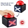 4PCS Game Answer Buzzer,Game Buzzer Alarm Sound Play Button with Light Trivia Quiz Got Talent Buzzer Game for Kids. 