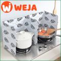 2pcs Foldable Aluminum Foil Heat-insulation Oil Plate Damper Oil Splash Board Anti-splash Oil Baffle for Kitchen.