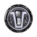 1pcs 12V/24V Motorcycle Headlight 7 Inch V-shape LED Headlight with Turn Signal Lights DRL Hi/Lo Beam Replacement for Jeep Wrangler JK JKU CJ LJ TJ Hummer H1 H2. 