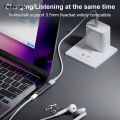 Fashions Bargain price 2 in 1 USB Type C To 3.5mm Headphone PD100W Charger Adapter Jack Audio Aux Adapter Type C Adapter for Xiaomi Huawei iPhone 15 16. 