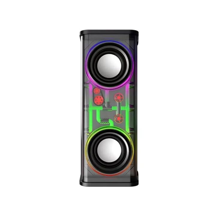 V8%20Bluetooth%20Speaker%20Transparent%20Sound%20Box%20Colorful%20Lights%20Dual%20Speaker%20High%20Power%20Subwoofer%20Soundba-black%20-%20Image%202