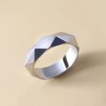 Game Arknights Rings Amiya Blue Rhombus Stainless Steel Unisex Ring Anime Jewelry Props Accessories Women Men Boys Gift. 