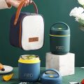 Food Grade Pp Lunch Bag Stainless Steel Insulation Container Wholesale Newest Cup Lift Handbag Vacuum Soup Cup Creative. 