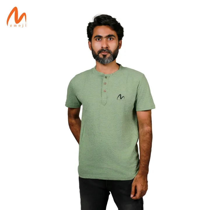 Half%20Sleeve%20Button%20T-Shirt%20For%20Men%20-%20Image%202