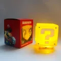 10cm Game Anime Figure LED Lamp Question Mark Brick Night Light Game Statue Decorative USB Charging Desk Lamp Toys Gifts. 