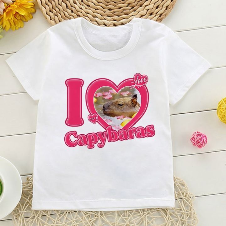 Kawaii%20Capybara%20Tshirt%20Kids%20Children%20T-Shirt%20Cartoons%20Clothes%20Kid%20Girl%20Boy%20Cute%20Capybaras%20Love%20T%20Shirt%20Baby%20Casual%20Top%20Clothes%20-%20Image%206
