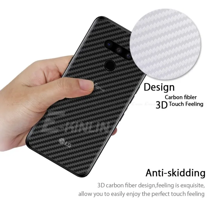 5pcs/lot%20Carbon%20Fiber%20Back%20Cover%20Screen%20Protector%20For%20LG%20V50%205G%20G8X%20V50S%20ThinQ%20V30S%20V30%20Plus%20Sticker%20Film%20Not%20Tempered%20Glass%20-%20Image%204