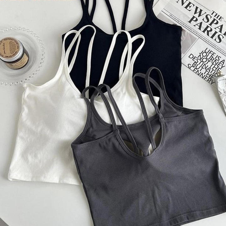 Women%20Camisole%20Vest%20Summer%20Sleeveless%20Cotton%20Bustier%20With%20Pads%20Soft%20Elastic%20Vest%20Top%20Thin%20Seamless%20Bralette%20Spice%20Girls%20Tank%20Top%20-%20Image%207
