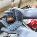 Silicone Dish Washing Kitchen Hand Gloves (One pair). 
