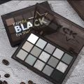 15Colors Eyeshadow Palette Black Smokey Cool Toned Eye Shadow Metal Pearlescent Matte Silver Gray Lasting Eyeshadow Party Makeup. 