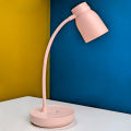 YAGE T119C Pink Rechargeable USB Table Desk Lamp 3 Mode White Warm Eye Protection Care Soft Light LED Reading Night Touch Control. 