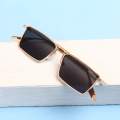 REBEL EDITION Sunglasses 2024 Fashion Small Box Metal Frame Rectangle Glasses The New Vintage Men And Women Luxury Designer Driving Eyeglasses - Sun Glass For Men. 