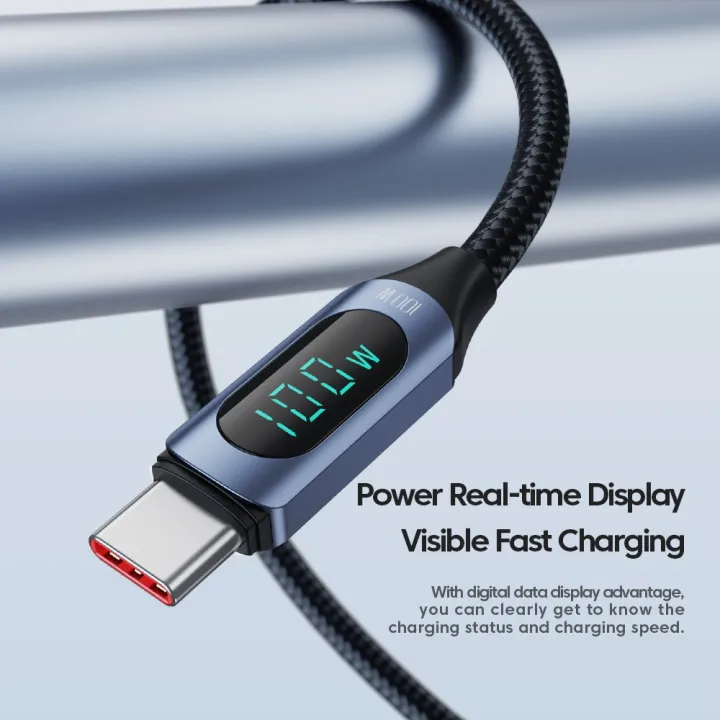 Toocki%20Type%20C%20to%20Type%20C%20Cable%20100W%20PD%20Fast%20Charging%20Charger%20USB%20C%20to%20USB%20C%20Display%20Cable%20For%20Xiaomi%20POCO%20f3%20Realme%20Macbook%20iPad%20-%20Image%202