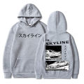 Initial D Anime AE86 Hoodie Initial D Double Sided Hooded Unisex R34 Skyline GTR JDM Casual Loose Pullovers Clothes Sweatshirts.