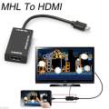 MHL Micro USB To HDMI Cable Adapter For Sony Xperia Z L36H Z1 Z2. 