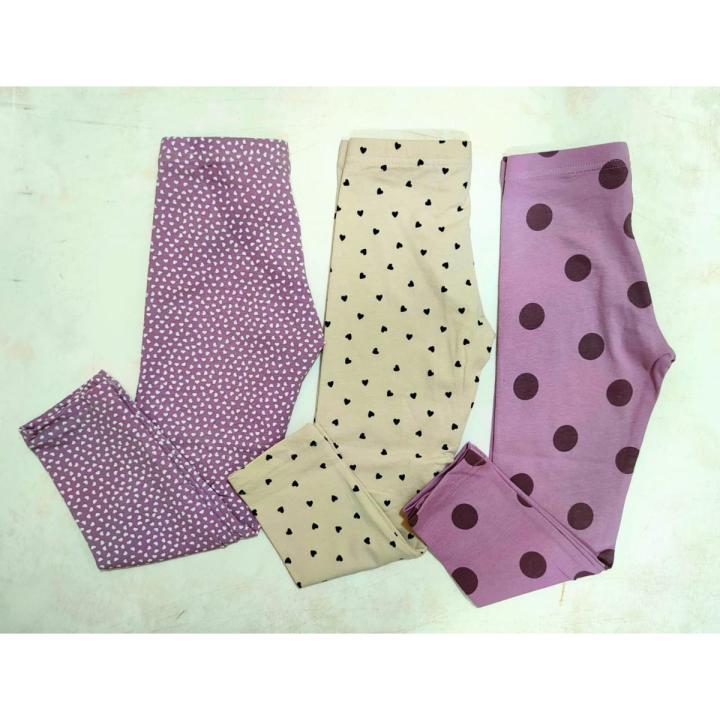 girls jeggings multicolour 3 pes Package