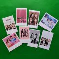 Black Pink Polaroid style photo card (8 piece set). 