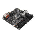 ZK-F502E Cool Volume Indicator Bluetooth Audio Power Amplifier Board Module LC Filter Stereo 50W+50W. 