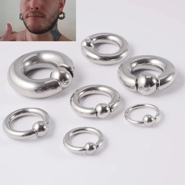 316%20Stainless%20Steel%20Body%20Piercing%20Nose%20Ring%20Stud%20Earrings%20Spring%20Action%20Captive%20Bead%20Ring%20CBR%202G%204G%206G%208G%200G%2000G%20Body%20Jewelry%20-%20Image%203