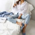 Spring One Pocket Women White Shirt Tops Long Sleeve Casual Turn-down Collar OL Style - Blouse For Women - Blouse For Women. 