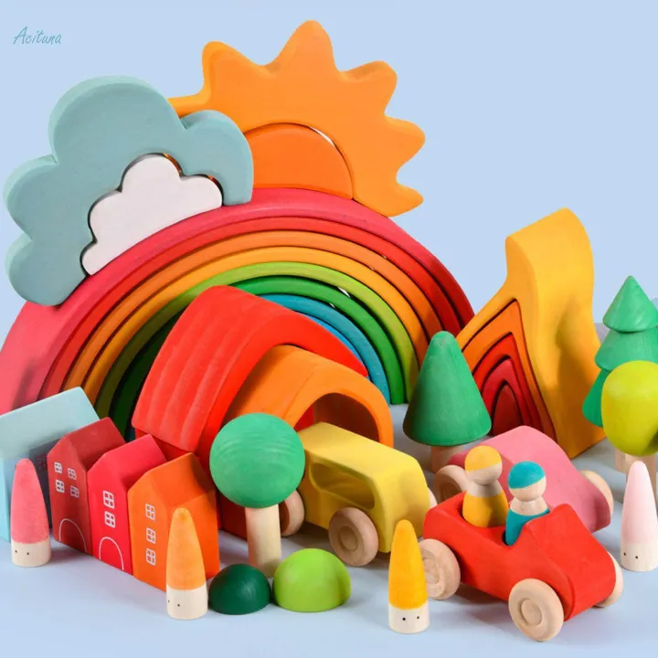 18x%20Rainbow%20Peg%20Dolls%20for%20Toddlers%20Match%20Counting%20Color%20Classification%20Training%20Logical%20Thinking%20Montessori%20Toy%20Wood%20Stacking%20Toys%20for%20Kids%20,%20Pointed%20Head%207x2.5cm%20-%20Image%202